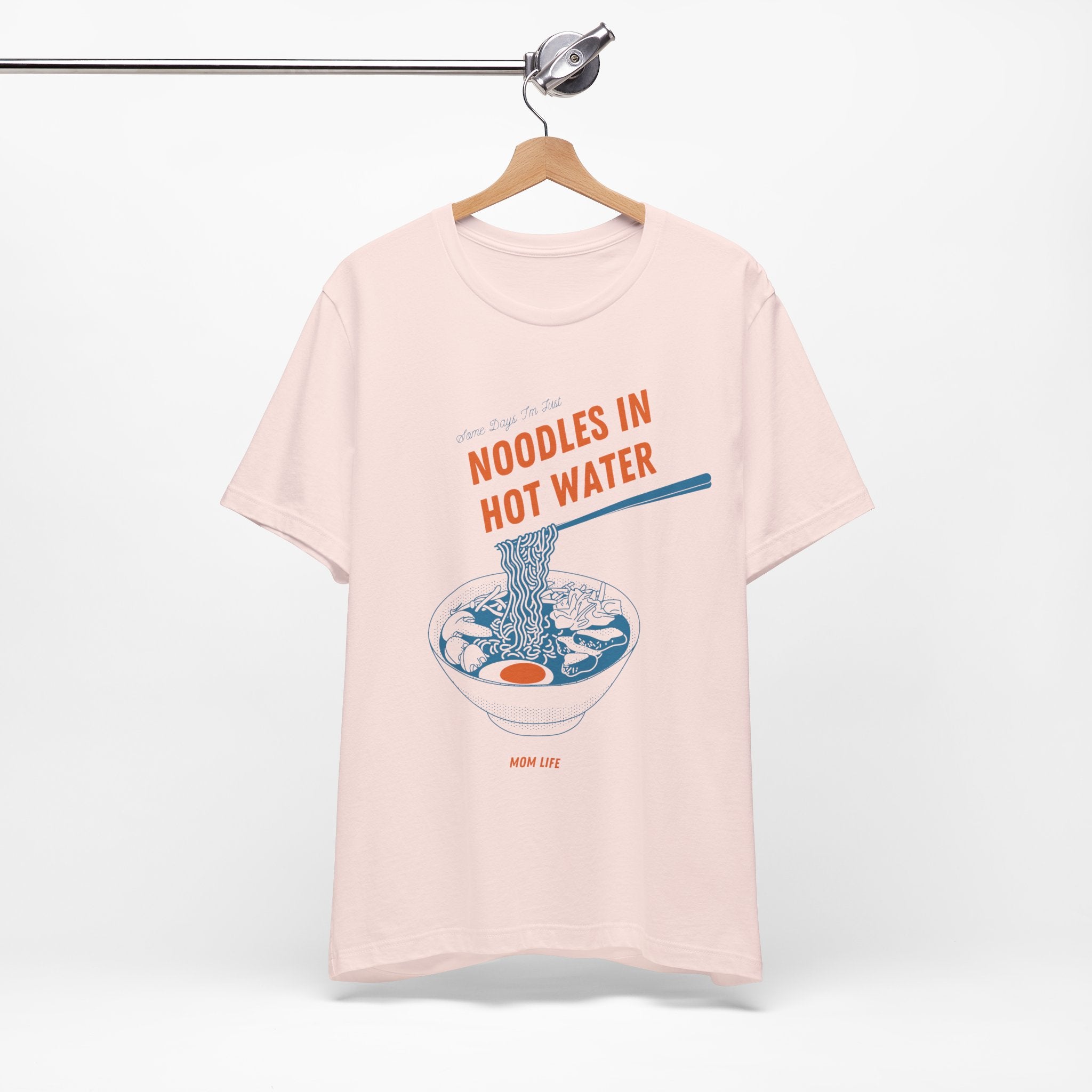 Mom Life Noodles in Hot Water Premium T-Shirt